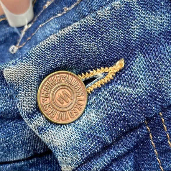 Mother High Waisted Looker Jeans The Sun Don’t Shine Forever Denim Skinny Sz 25 - Picture 7 of 12